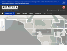 Tablet Screenshot of felder-chile.com